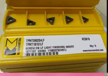 

10PCS KENNAMETAL CARBIDE INSERT TPMT090204LF KC5010