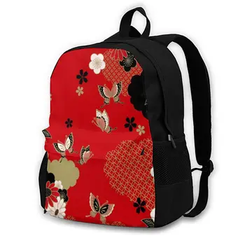 

2020 Backpack Women Shoulder Bag Fashion School Bag For Teenage Girl BackpacksJapanese Traditional Print Travel Bag