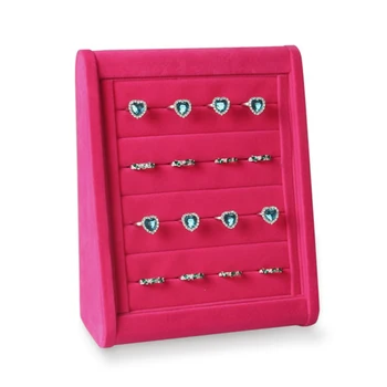 

NEW Velvet Jewelry Drawer Organizer Tray Stackable Showcase Display Earring Ring Necklace Storage Bos Jewelry Display Props