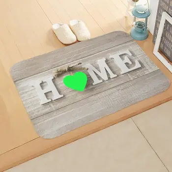 

1PCS Home letter Print Doormats Rectangle Non-Slip Door Mat Bedroom Kitchen Entrance Print Floor Mat Doormats