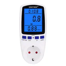 

EU US UK FR BR AU Socket Digital Wattmeter Power Consumption Watt Energy Meter KWh AC 230V 120V Electricity With Backlights
