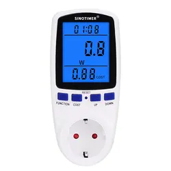 Ue eua uk fr br au tomada wattmeter digital consumo de energia medidor de energia kwh ac 230v 120v eletricidade com backlights