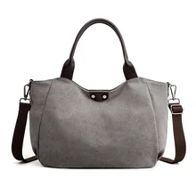 Японская Корейская Новая Стильная однотонная сумка осенняя и зимняя повседневная простая сумка на плечо Большая вместительная Холщовая Сумка женская Ba