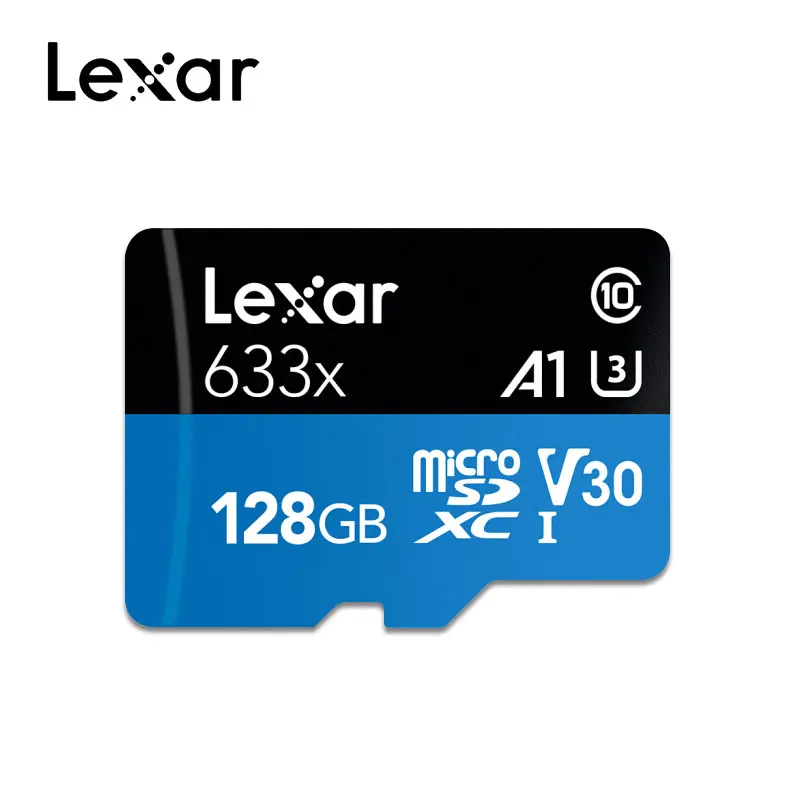 Высокая скорость Lexar карта памяти 32 Гб 633X Micro SD Card 64 Гб 128 ГБ 256 ГБ 512 ГБ SDXC 95 МБ/с. устройство для считывания с tf-карт для смартфона ноутбук Камера - Емкость: 128GB with reader