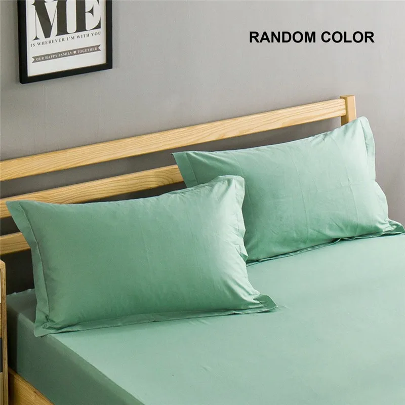 Modern Design Solid Color Pillow Case Full Cotton Bed Pillowcase 48cmx74cm Pillow Cover Super Soft Pillowcase Cover