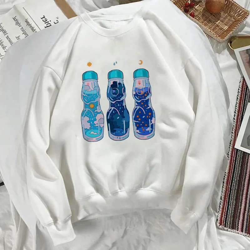 Корейская Kpop новая толстовка, свитер осень зима Персиковый Сок японский длинный рукав Vogue Harajuku смешной мультяшный принт женский топ