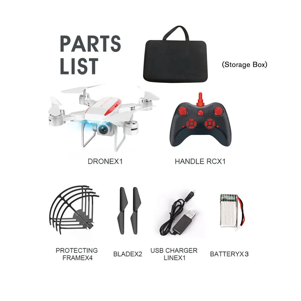 

KY606D RC Drone 4K HD Aerial Photography 1080p FPV Camera Aircraft RC Helicopter VS KY601S RC Drone with 2/3 Battery Storage Bag