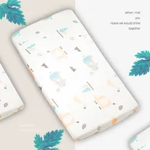 Прочные Детские простыни для маленьких мальчиков и девочек, простыни для кроватки с мультипликационным принтом, матрац для малышей, 120x60 см/120x65 см/130x70 см