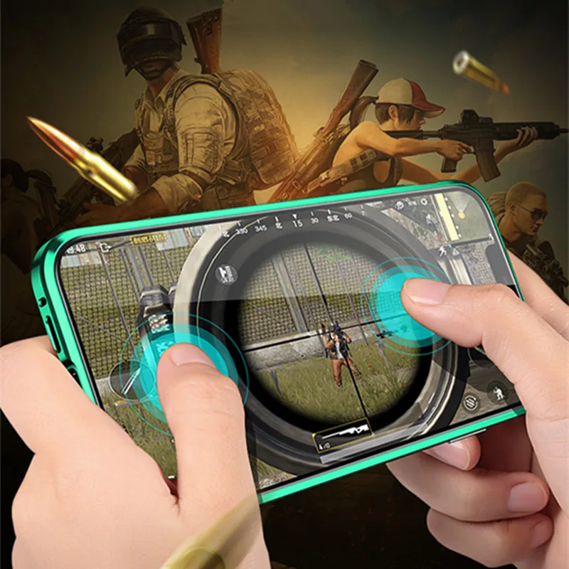Phone Case Metal Magnetic Adsorption Flip For iPhone 16E 16 Pro Max etc