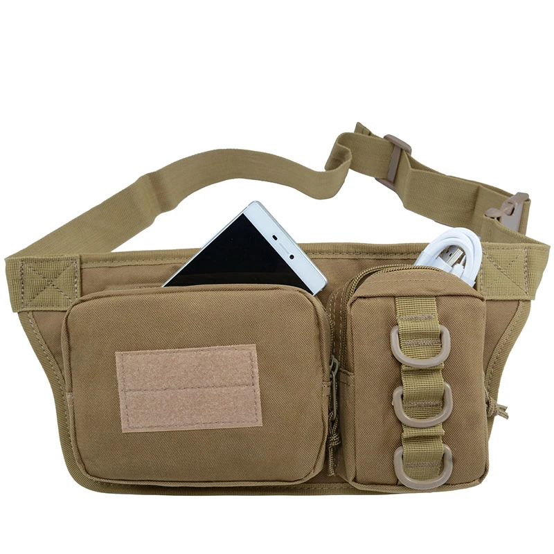 

Tactical Camouflage Waist Bag Outdoor Sports Running Pocket Multi-function Multi-layer Waterproof Portable Storage Bag