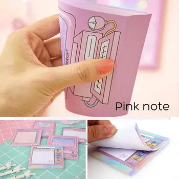

Notes Lovely Creative Multicolor Computer School Gift Memo Pad Paper Stationery Office Notepad