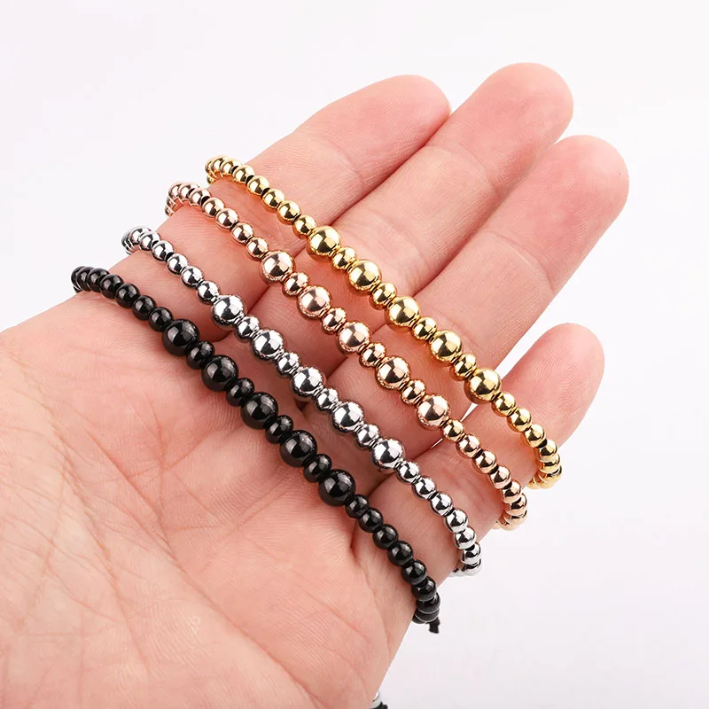 High Quality New Fashion Jewelry Stainless Steel Beads Friendship Macrame Bracelet Women Men - Image 6