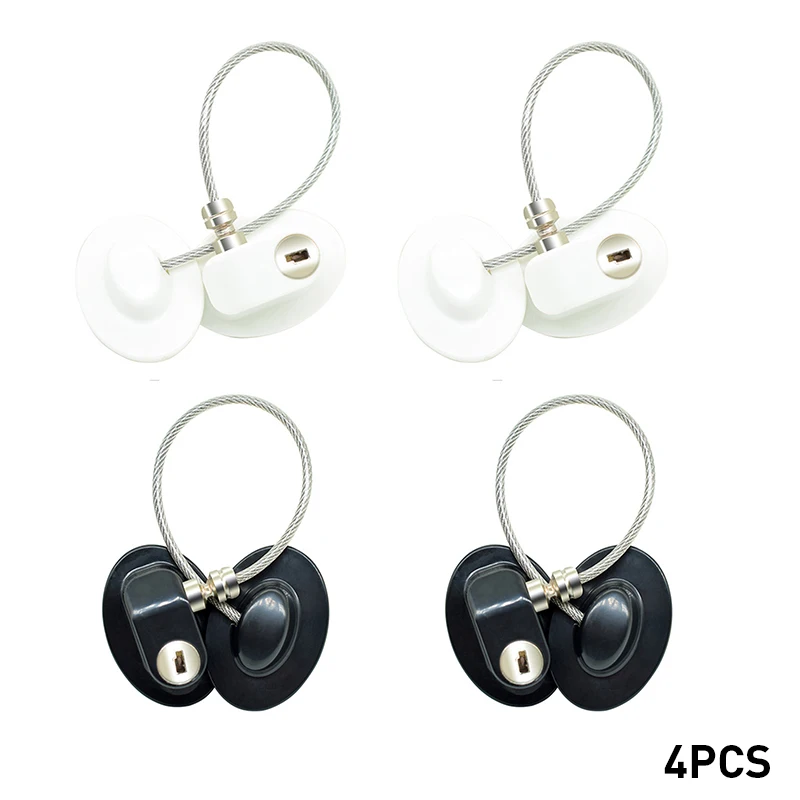PJ3679A-PJ3679B 4 шт./компл. оконные замки замок для защиты от детей Нержавеющая сталь Окно Ограничитель для безопасности оконные замки - Цвет: PJ3679A-PJ3679B