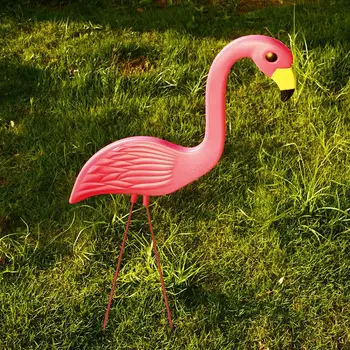 

Flamingo Lawn Decoration Plastic Flamingo Ornament Flamingo Figurines Lifelike Garden Ornaments Wedding Artificial