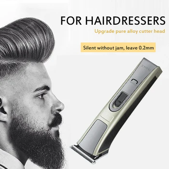 

Kemei KM-5017 Professional Waterproof High Power Rechargeable Hair Clipper Electric Children Hairs Trimmer Mute Barber Cutting