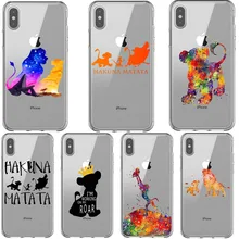 Король Лев Simba nala силиконовый чехол для телефона чехол для iPhone 6 6S 7 8 Plus X XS MAX 5 5S SE XR мягкий чехол Coque Capa