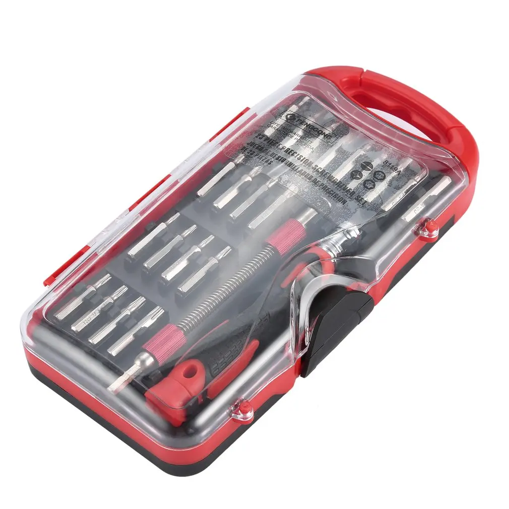 

23pcs/set Screwdriver Magnetic Tool Set Portable Precision Tool Kit with 21 magnetic Bits for Electronics Repair Drop Shipping