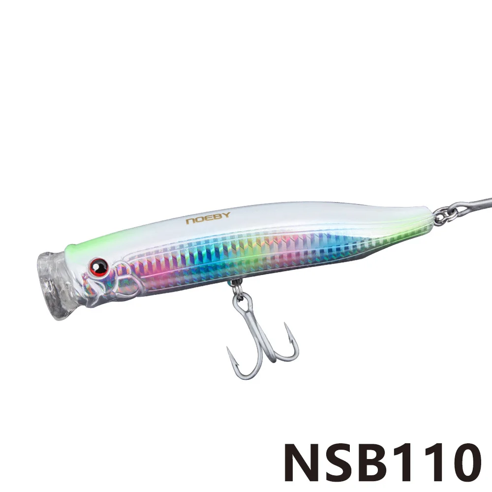 Приманка для рыбалки NOEBY Topwater lure feed popper bait 100 мм 120 мм 150 мм плавающая приманка для рыбной ловли - Цвет: NSB110