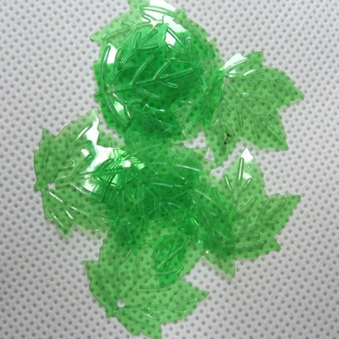 Sewing supplies DIY accessories transparent maple leaf clothing, wedding dress shoes and hats PVC beads sequins