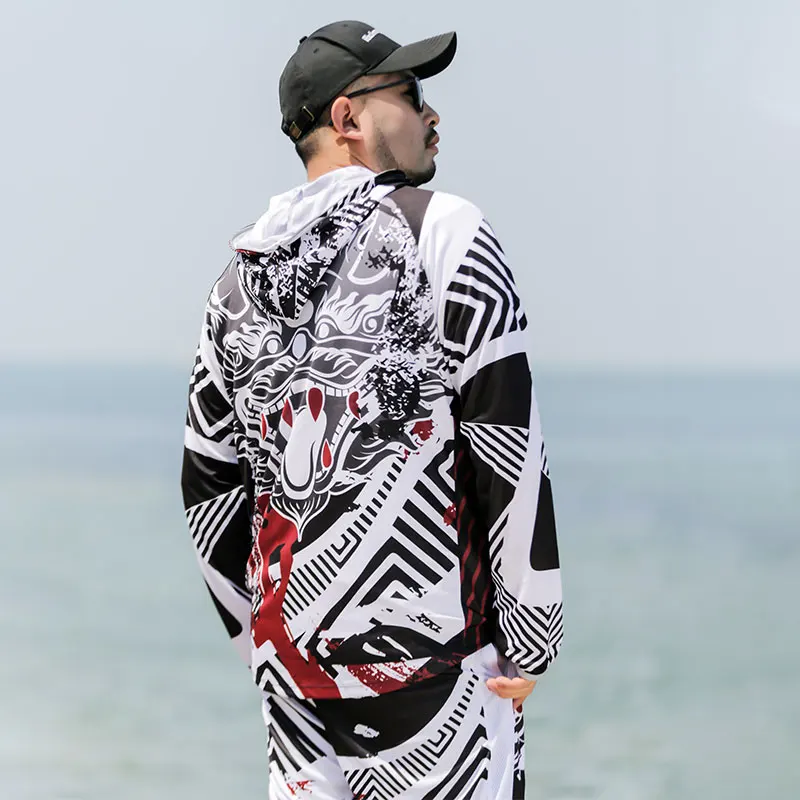 Fly fishing clothes 2025 DIAOLIAN sun protection breathable moisture-wicking quick-drying anti-UV UPF50+ fishing shirt jerseys