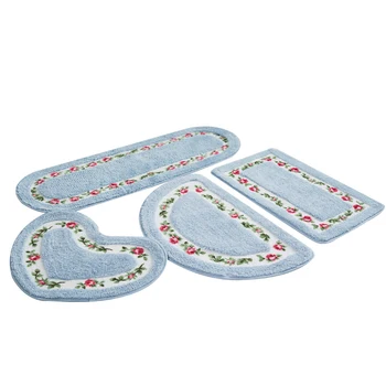 

Non-slip Oval Floor Mat Living Room Carpet For Home Decorative Floor Carpet Pastoral Style Bedroom Doormat Bath Mat For Kitchen