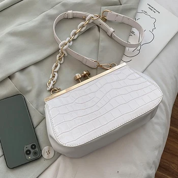 

Luxury Chain messenger bag 2020 new crocodile single shoulder bag women's Vintage handbag