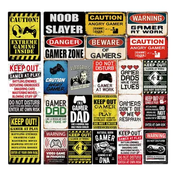 

Home Wall Decor Tin Sign Retro Metal Iron Painting Poster Plaque Video Game Vintage 20x30cm