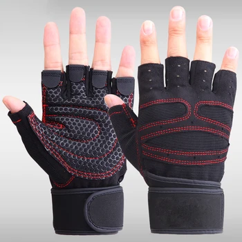 

New Half Finger Gym Gloves Heavyweight Sports Exercise Weight Lifting Gloves Body Building Training Sport Fitness Gloves
