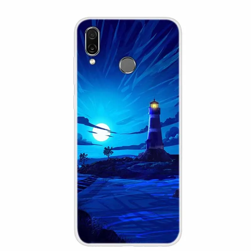 Chic Floral & Animal Print Soft TPU Silicone Case for Huawei Honor Play - 6.3 Protective Phone Cover