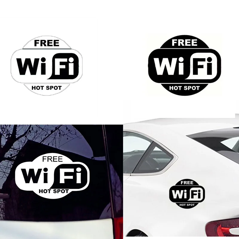 1 шт. черно белая наклейка на окно с Wi Fi для кафе ресторана бара паба магазина