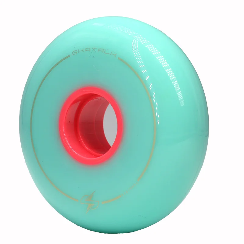 터키석 스케이트 롤러 휠, 플랫 플라워 피규어, 고강도 인라인 스케이트 휠, 스크롤 휠, 64mm, 68mm, 72mm, 76mm, 80mm, 83A