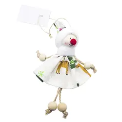 Вечерние декоративные смайлики домашняя Рождественская Кукла-подвеска Милая ткань ручной работы елочные украшения подарок для детей