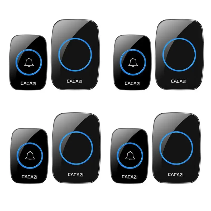 

A10 Black Wireless Doorbell Intelligent Doorbell Waterproof 300m Remote Mini Wireless Doorbell Intelligent Doorbell