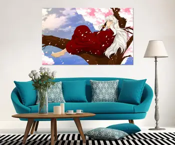 

[Self-Adhesive] 3D Inuyasha 271 Japan Anime Wall Stickers Mural Decal Wall Murals AJ WALLPAPER Belly