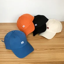 Модные хлопчатобумажные вышитые буквы M бейсбольная Кепка Snapback Кепка s Встроенная кость для мужчин и женщин уникальные кепки