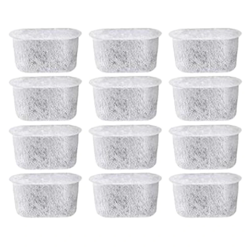 

12 Replacement Charcoal Water Filters for Coffee Makers, 12-Pack