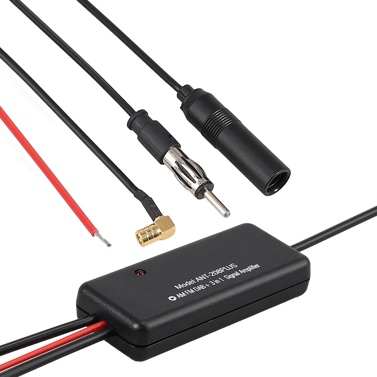 

Universal 3-In-1 Car AM FM Signal Amplifier 12V Car-Styling 25dB Gain Antenna Splitter Radio Signal AMP Car Aerial Amplifier
