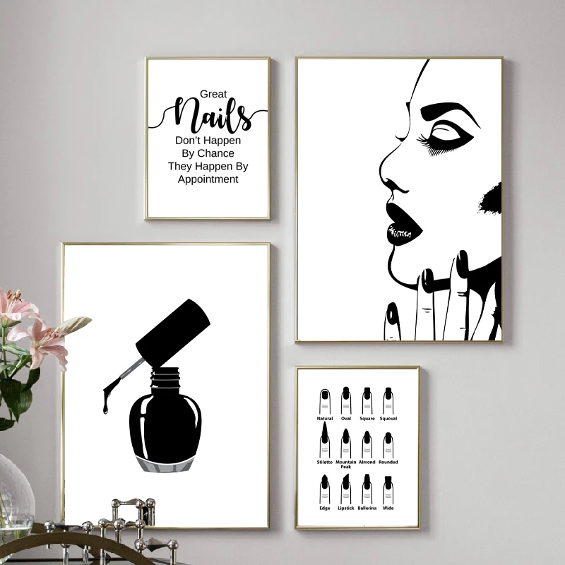 Nail-Salon-Quotes-Makeup-Wall-Art-Posters-and-Prints-Nail-Tech-Artist-Gift-Fashion-Art-Picture (4)