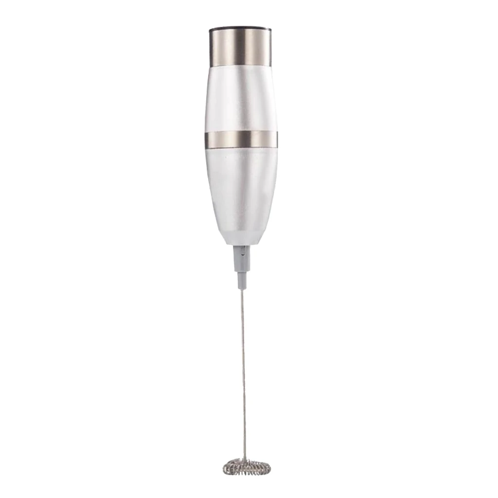 Stainless Steel Handheld Electric Milk Frother Coffee Frother Foamer 