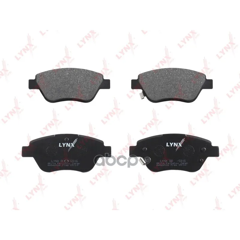 Колодки Тормозные Дисковые Lynxauto Bd5916 LYNXauto арт. BD5916