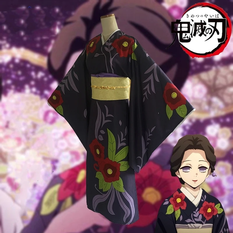 Аниме Комикс убийца демона Kimetsu no Yaiba Косплей костюмы Тамайо косплей костюм женское кимоно униформа одежда костюмы платья