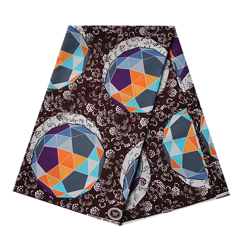 6 ярдов африканская Анкара напечатанная настоящая восковая ткань для женского платья Дизайн Шитье батик ткань голландская настоящая восковая ткань