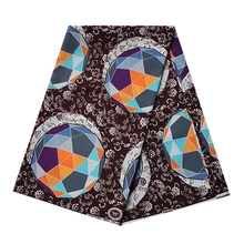 6 ярдов африканская Анкара напечатанная настоящая восковая ткань для женского платья Дизайн Шитье батик ткань голландская настоящая восковая ткань