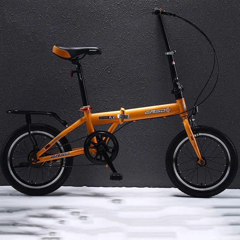 Flash Deal Folding Bike Adult Male and Female Students Variable Speed Ultra Light Portable Compact 16/18/20 inch Trunk Bicycle 2