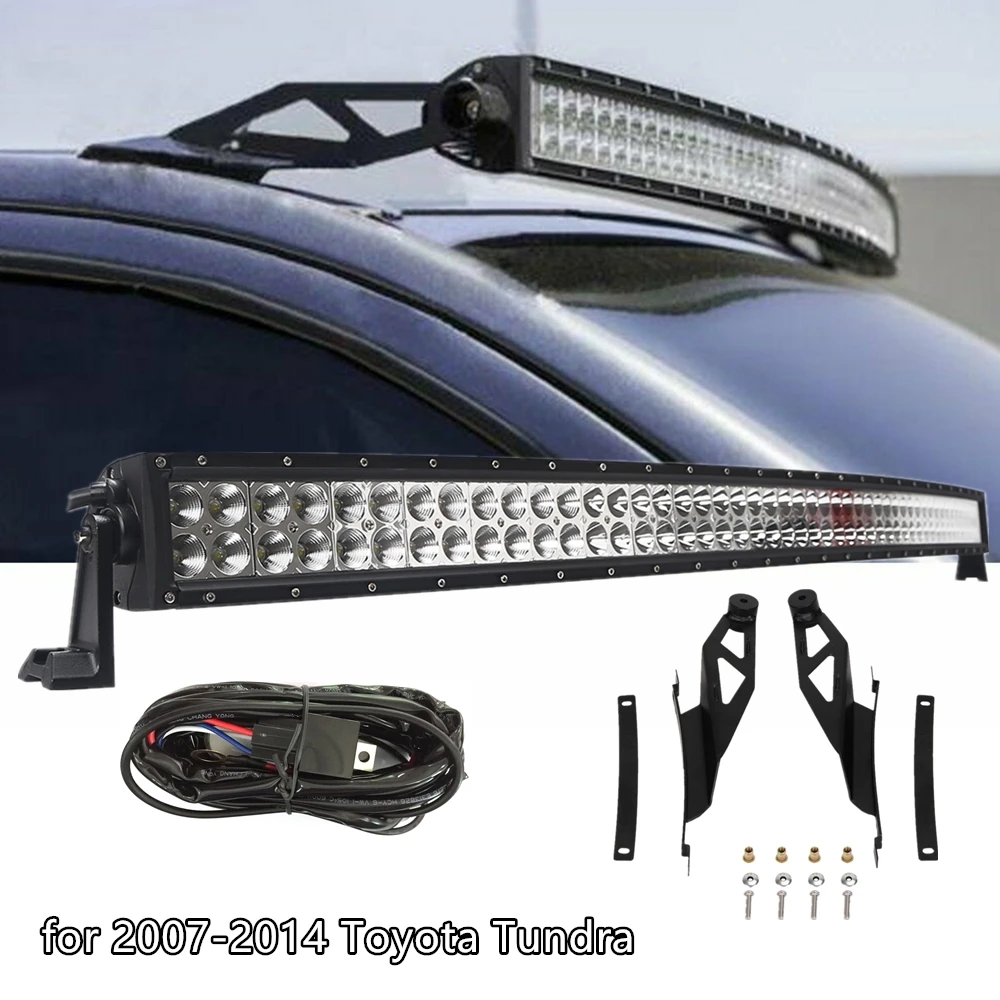 Кронштейн для монтажа на крышу Toyota Tundra 2007 2014 с изогнутой светодиодной лентой 50