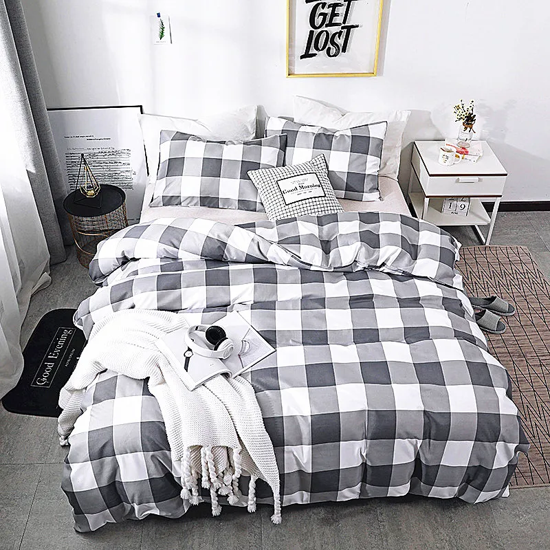

4 pcs/3 set Bedclothes Bedding Set With Pillowcase Duvet Cover Sets Bed Linen Single Double Full King Size Covers