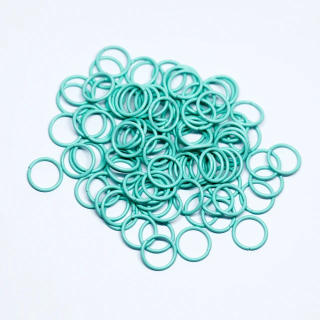 1x10mm 100pcs/lot 19 Colors Metal DIY Jewelry Findings Open Single Loops Jump Rings & Split Ring for jewelry making lake blue 13