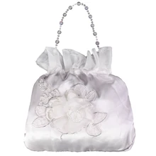 

Satin Money Bag, Bridal Wedding Dolly Bag Party Handbag for Wedding Party Supplies (White)