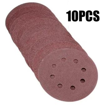 

10pcs Set Hook And Loop 9" 10 Hole 40 Grits Sand Paper Sanding Discs Sanderpaper