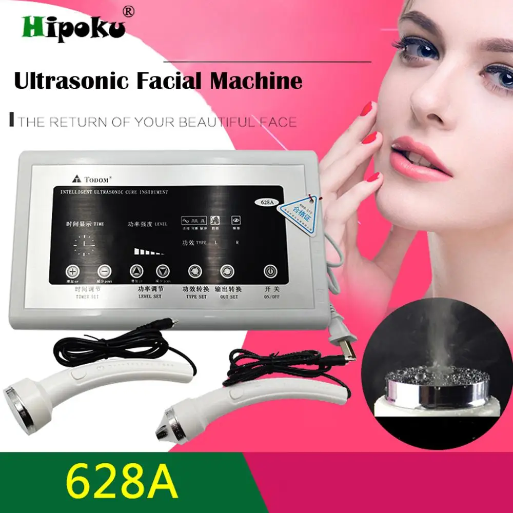 

628A Personal Care Ultrasonic Facial Massager Machine Portable Ultrasound Device Beauty Salon Machine
